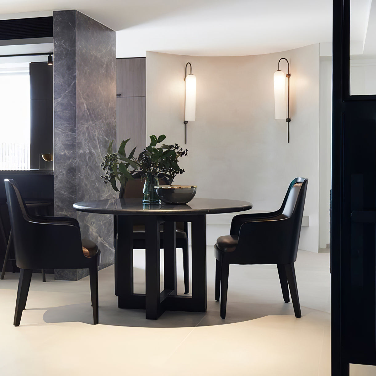 Modern Glass Vertical Wall Lamp