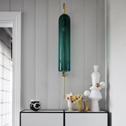 Modern Glass Vertical Wall Lamp