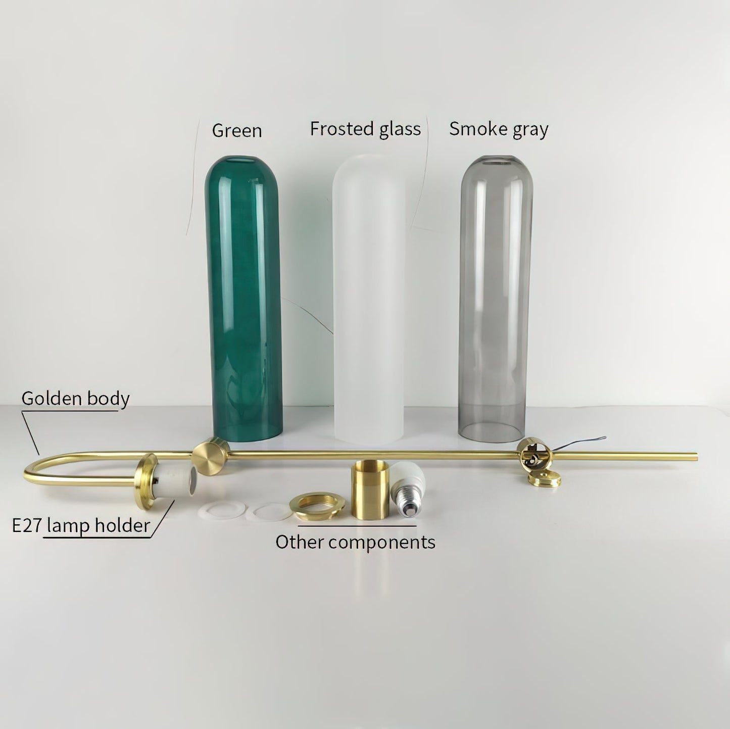 Modern Glass Vertical Wall Lamp