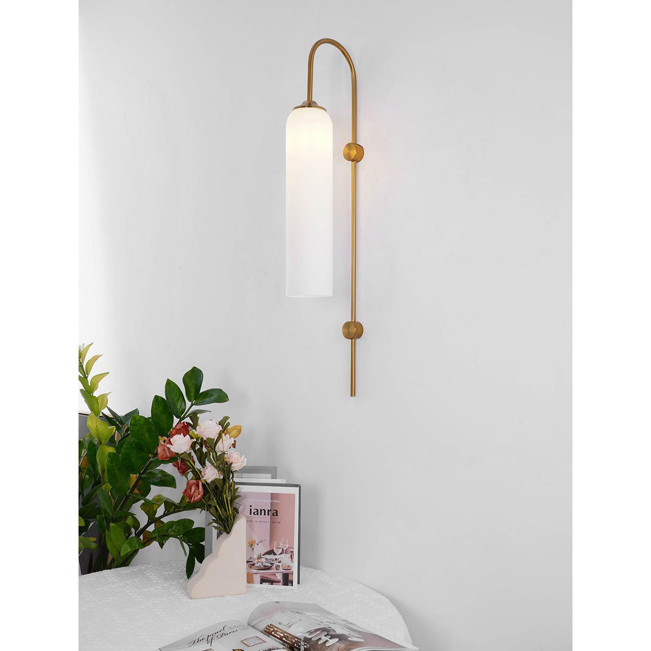 Modern Glass Vertical Wall Lamp