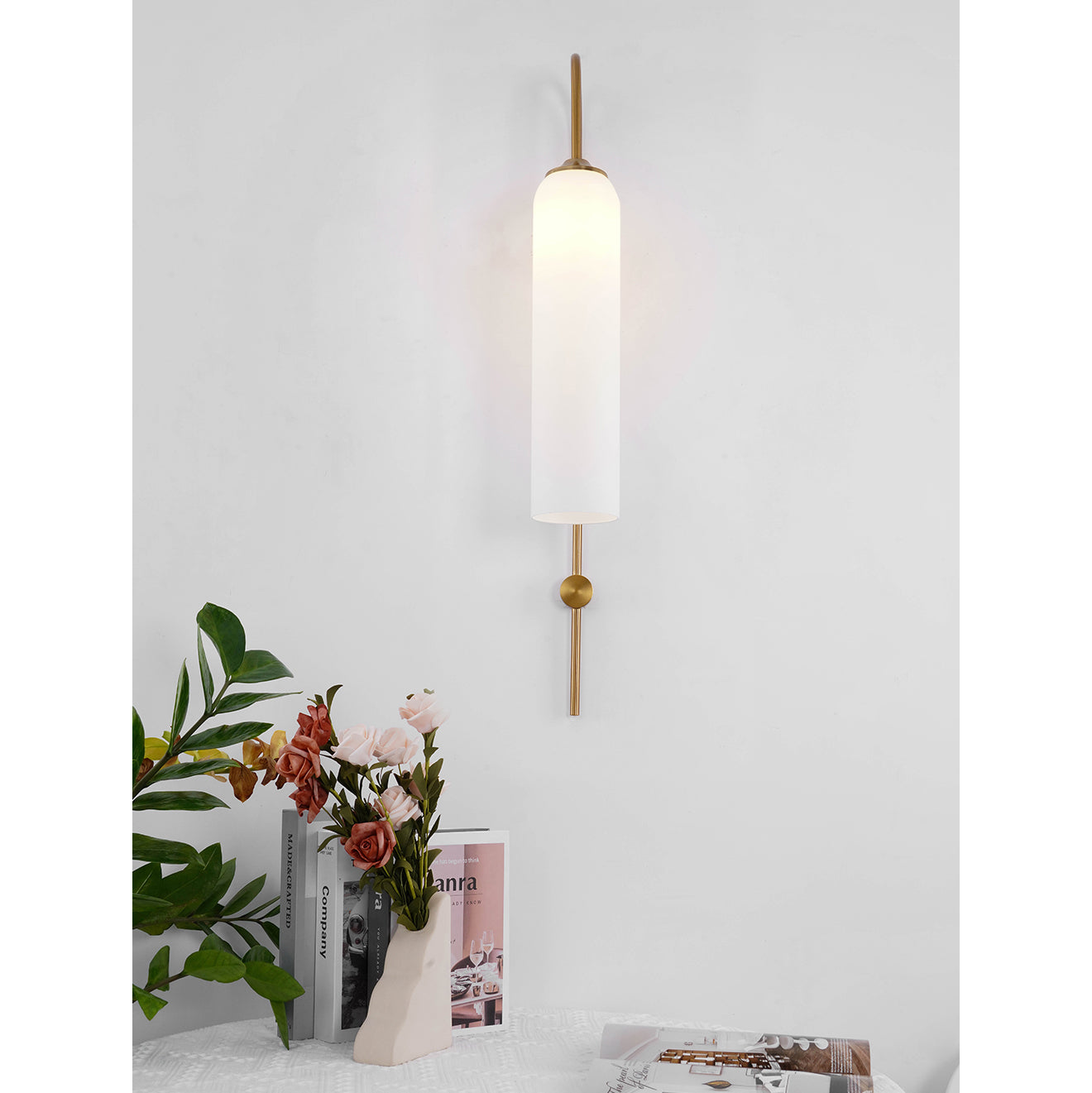 Modern Glass Vertical Wall Lamp