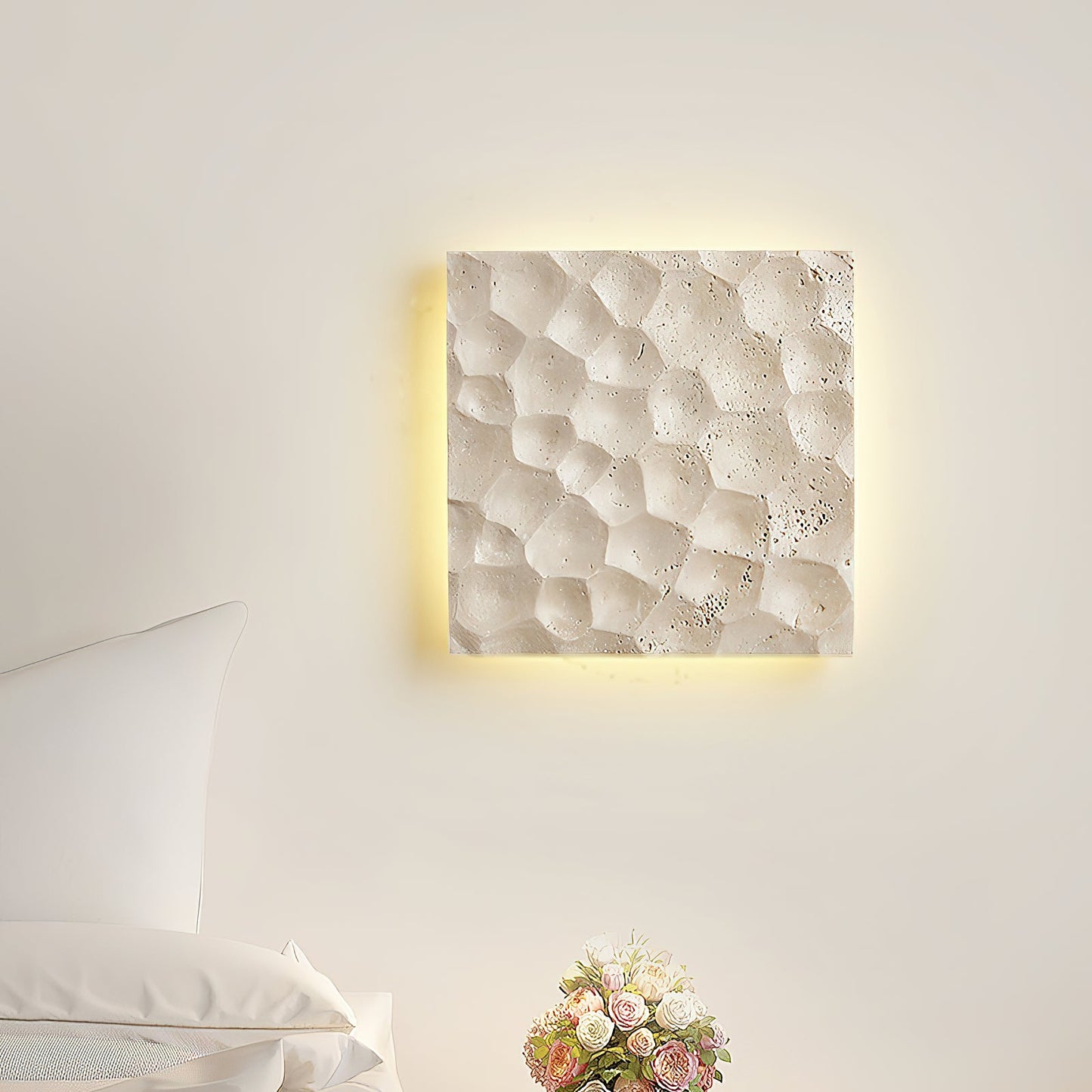 Sabika Panel Travertine Sconce