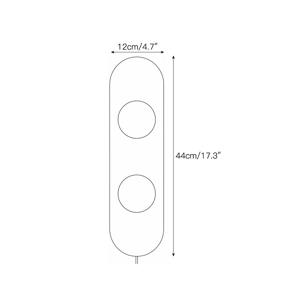 Bela Marble Plug-in Wall Sconce