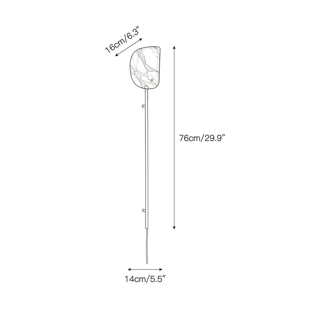 Jadeite Onyx Plug-In Sconce