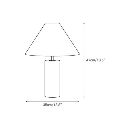 Wynai Travertine Table Lamp