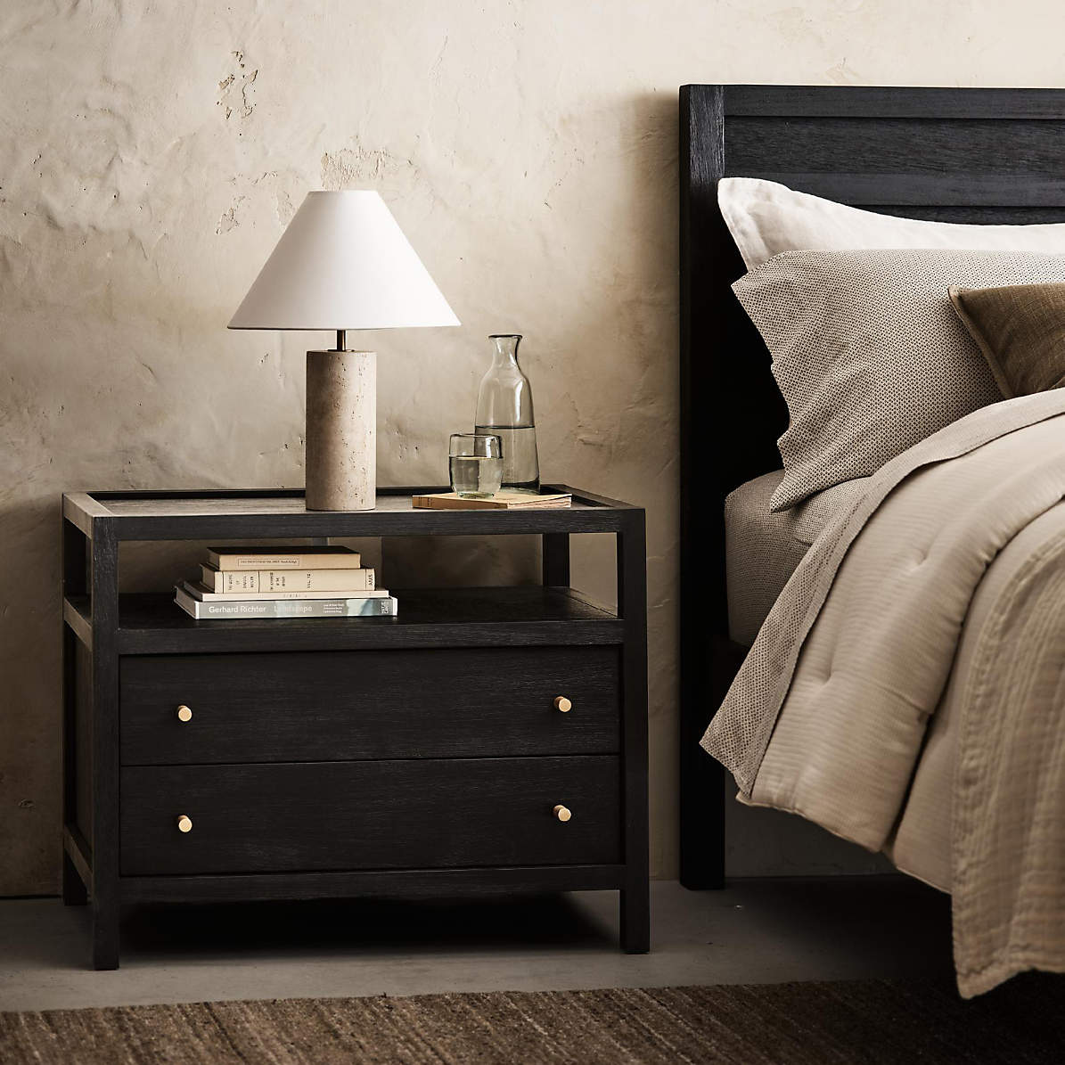 Wynai Travertine Table Lamp