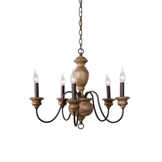 Vesance Wood Chandelier