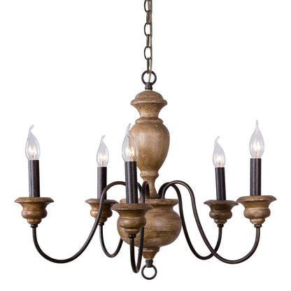Vesance Wood Chandelier
