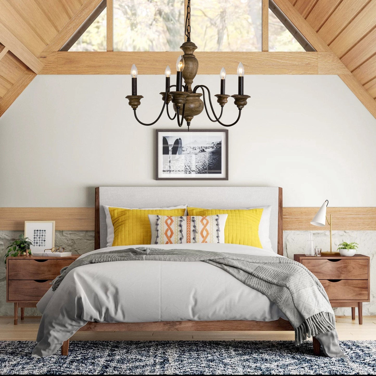 Vesance Wood Chandelier