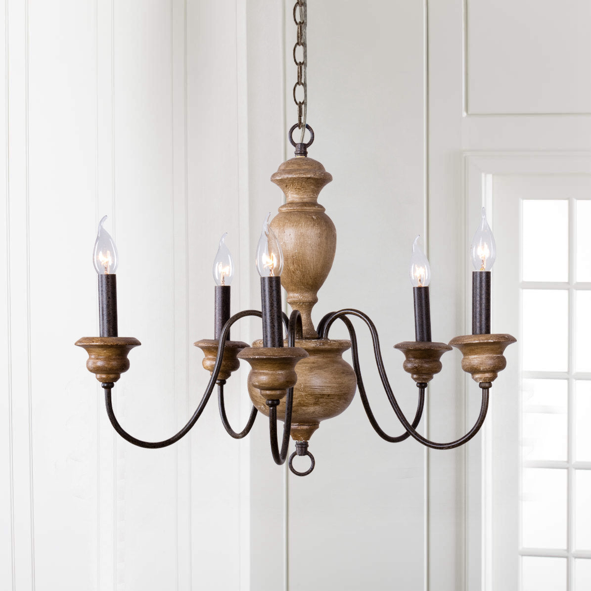 Vesance Wood Chandelier