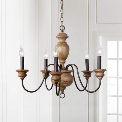 Vesance Wood Chandelier