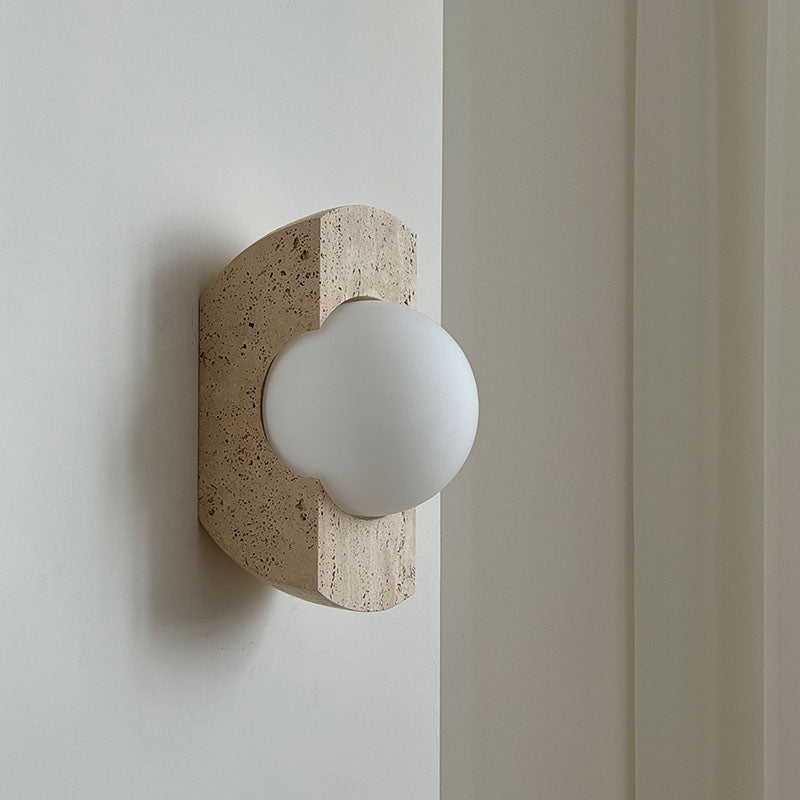 Belara Travertine Wall Lamp