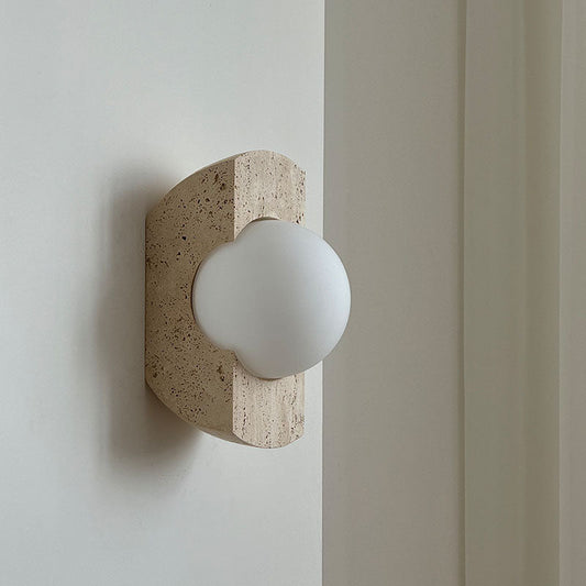Belara Travertine Wall Lamp