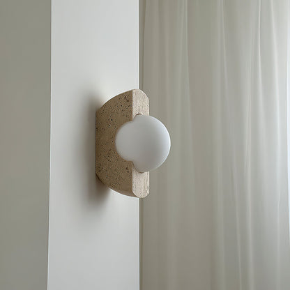 Belara Travertine Wall Lamp