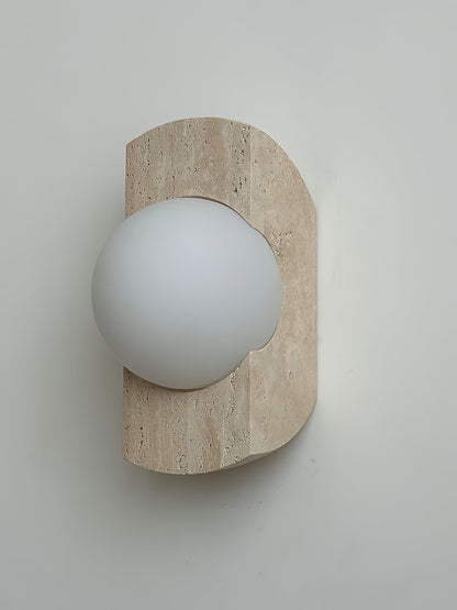 Belara Travertine Wall Lamp