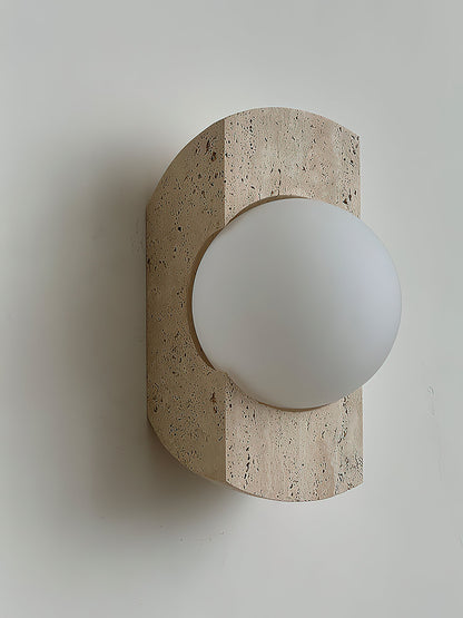 Belara Travertine Wall Lamp