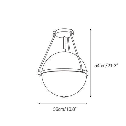 Melai Glass Ceiling Lamp