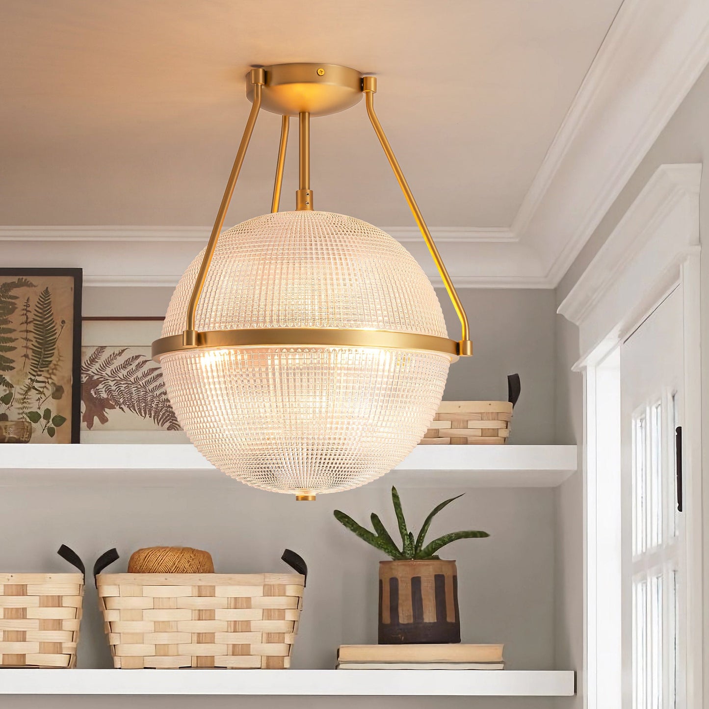 Melai Glass Ceiling Lamp
