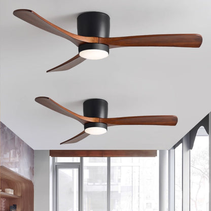 Nordic Wooden Ceiling Fan Light