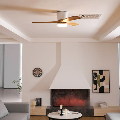Nordic Wooden Ceiling Fan Light