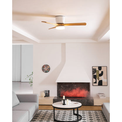 Nordic Wooden Ceiling Fan Light