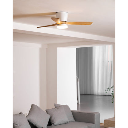 Nordic Wooden Ceiling Fan Light