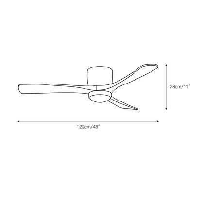 Nordic Wooden Ceiling Fan Light