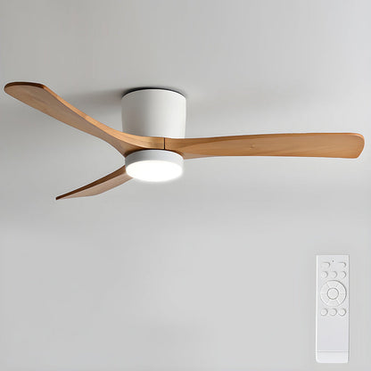 Nordic Wooden Ceiling Fan Light