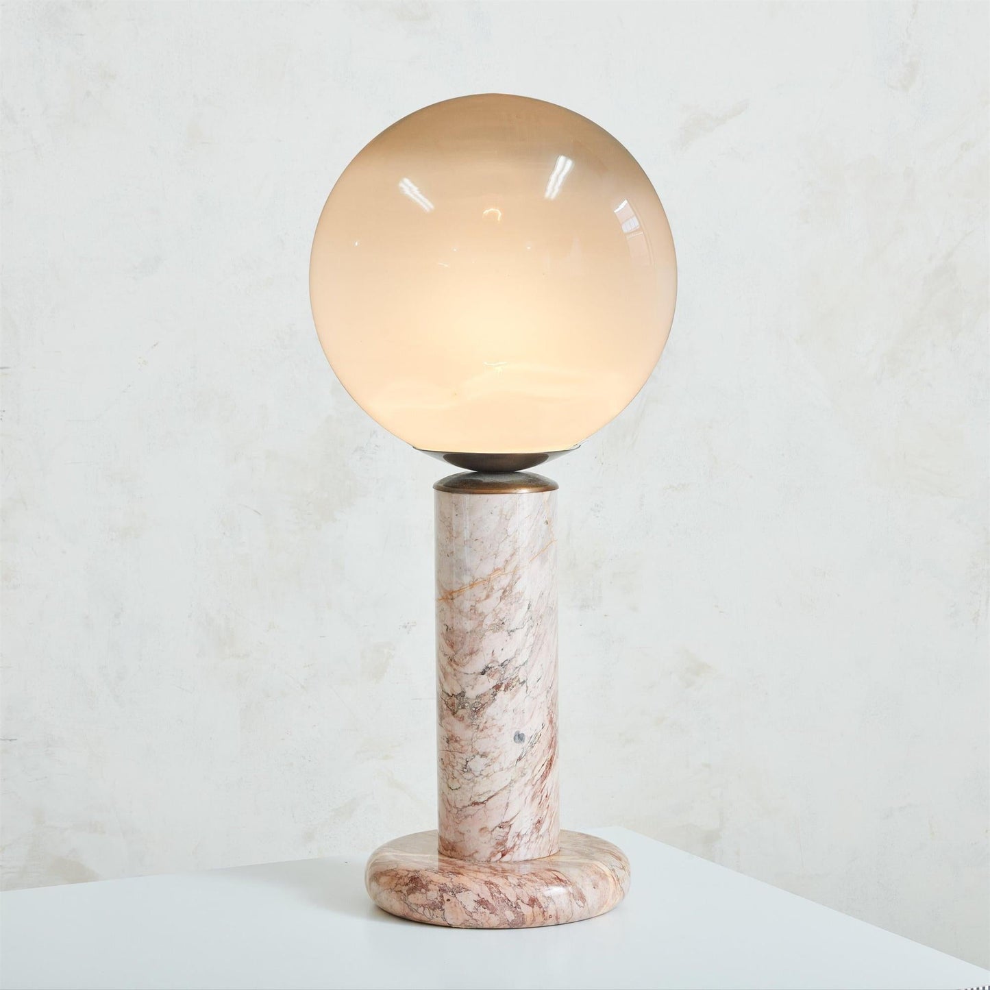 Marique Lilly Pink Marble Table Lamp
