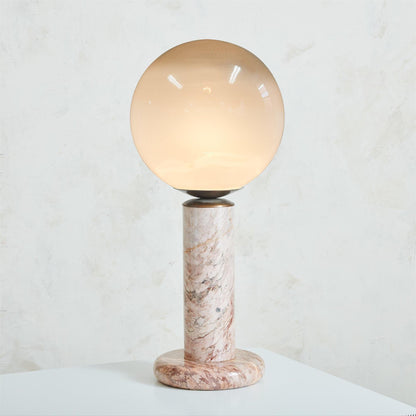 Marique Lilly Pink Marble Table Lamp