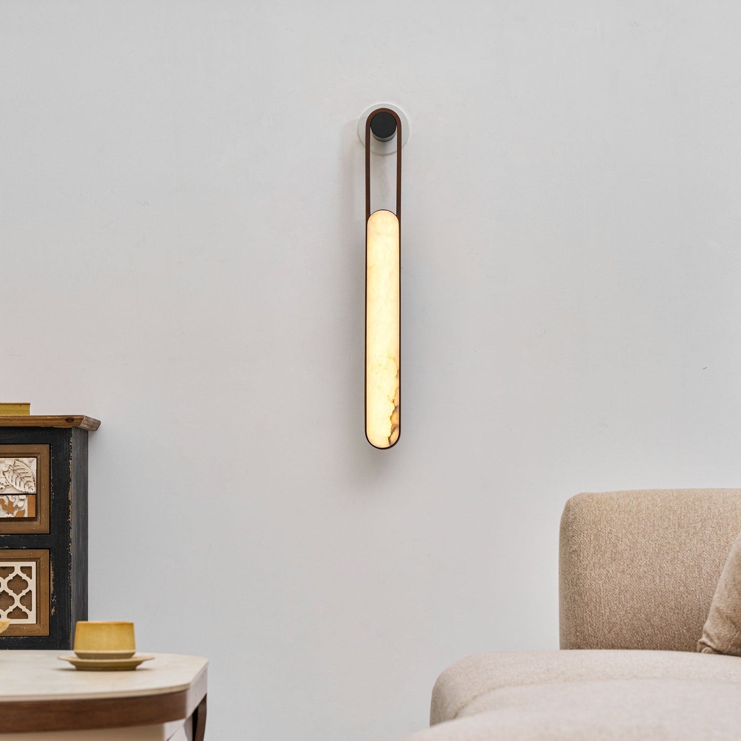 Fala LED Alabaster Wall Sconce