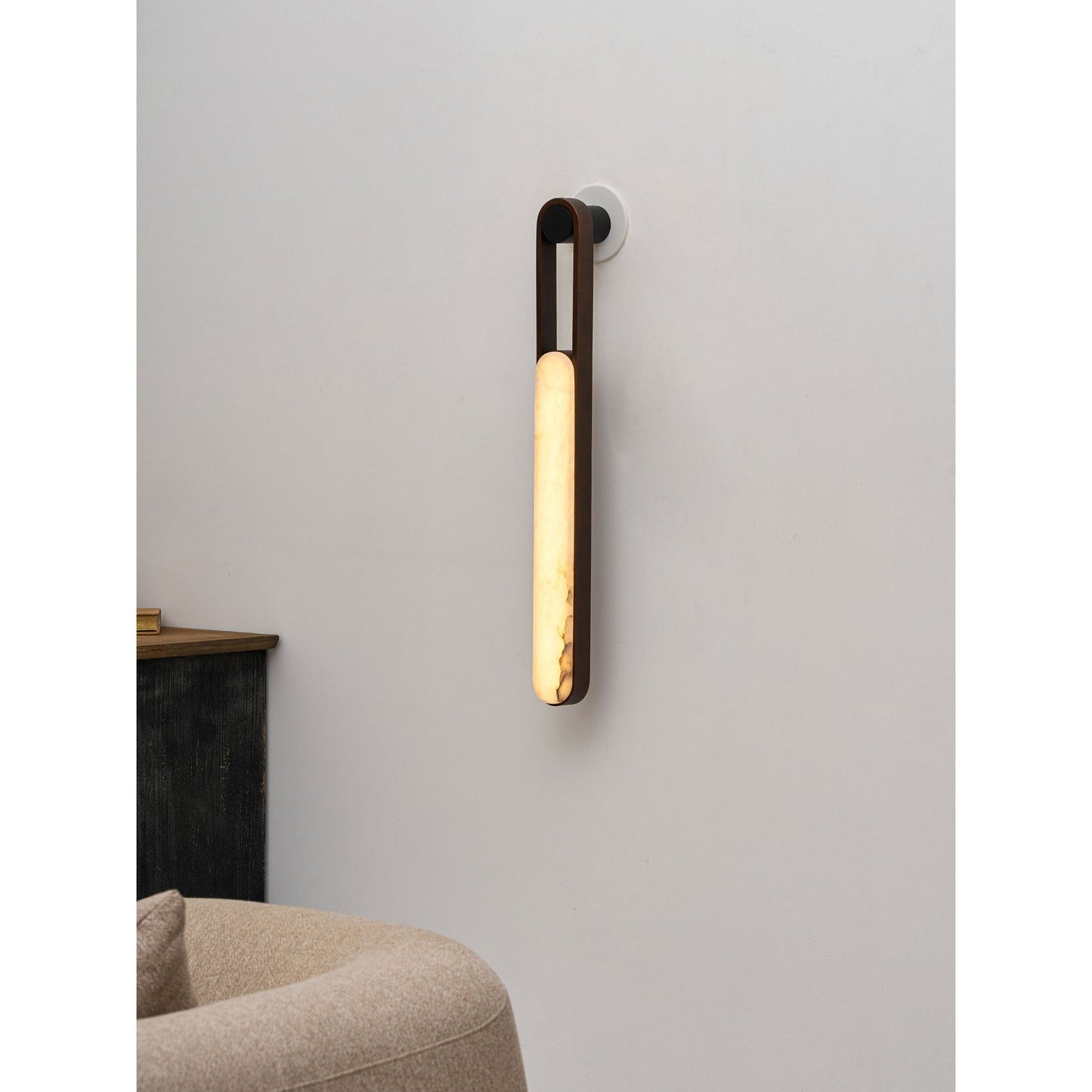 Fala LED Alabaster Wall Sconce