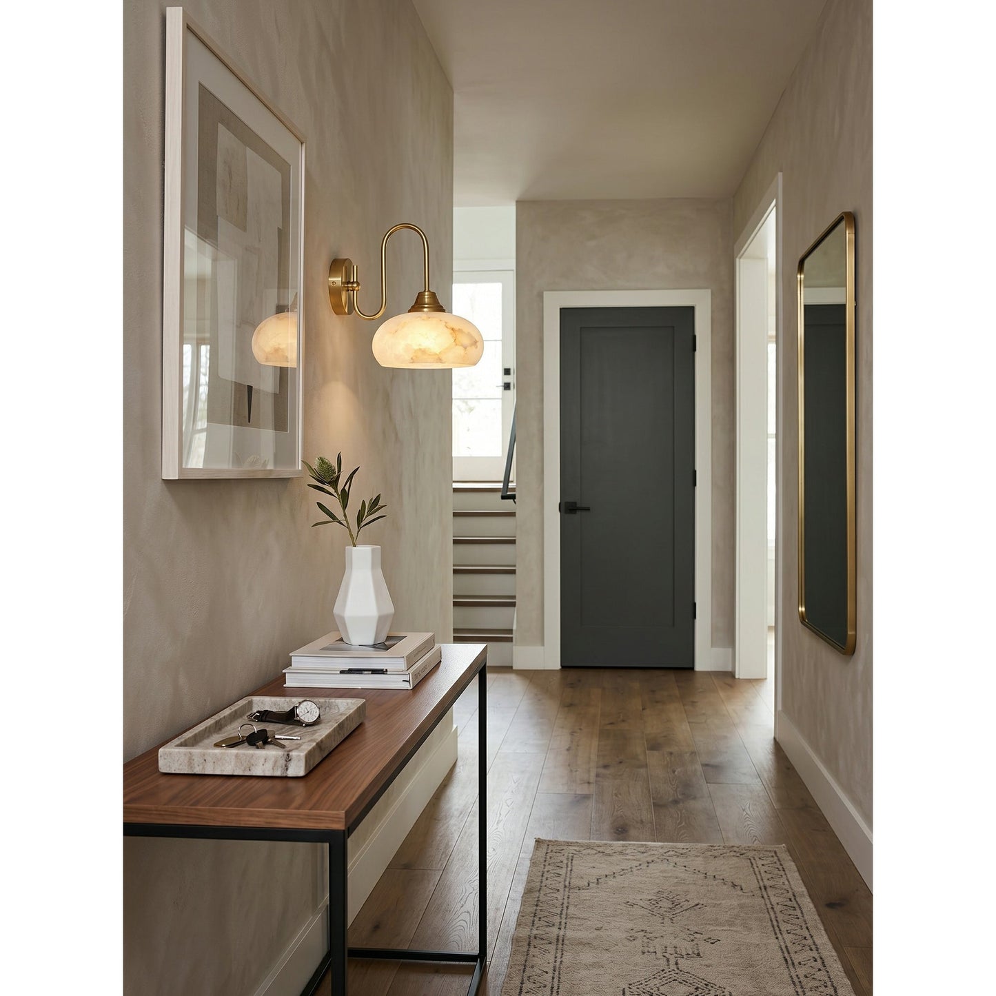 Nova Alabaster Wall Sconce