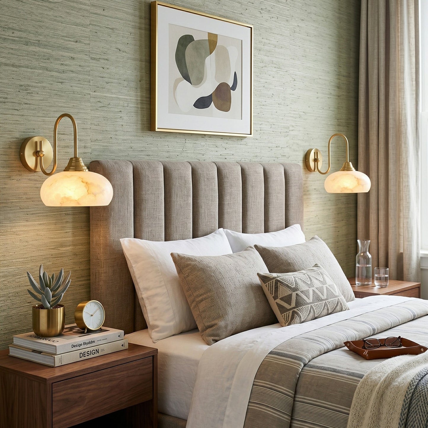 Nova Alabaster Wall Sconce