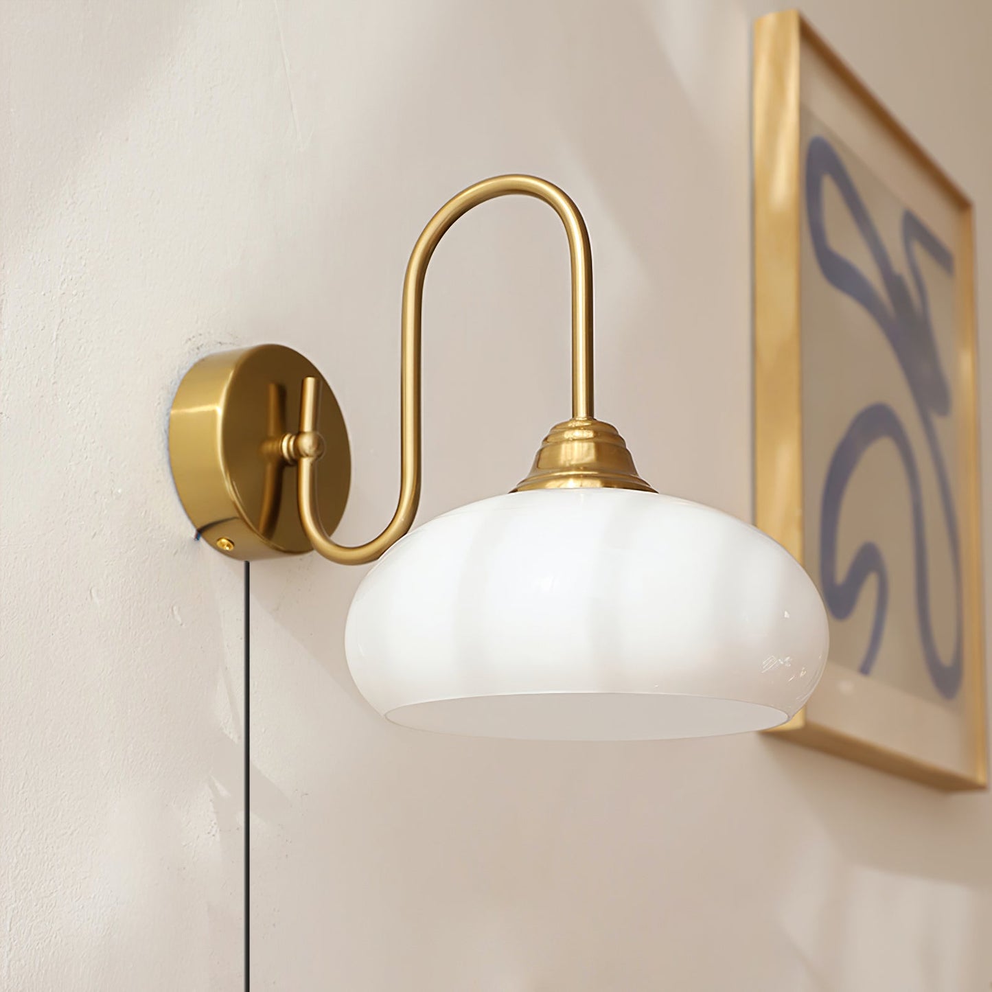 Vionor Glass Plug-in Wall Lamp