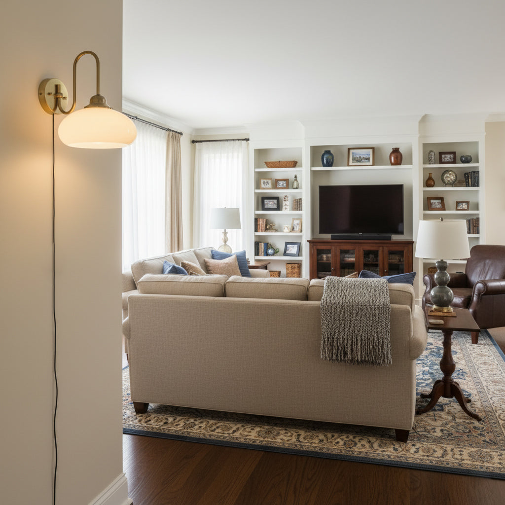 Vionor Glass Plug-in Wall Lamp