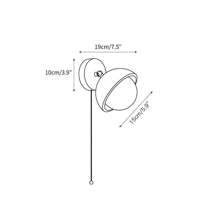 Lirika Travertine Wall Lamp