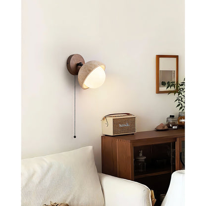 Lirika Travertine Wall Lamp