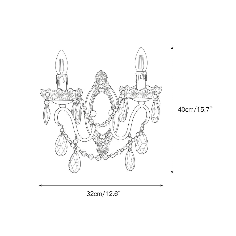 Halai Crystal Wall Lamp