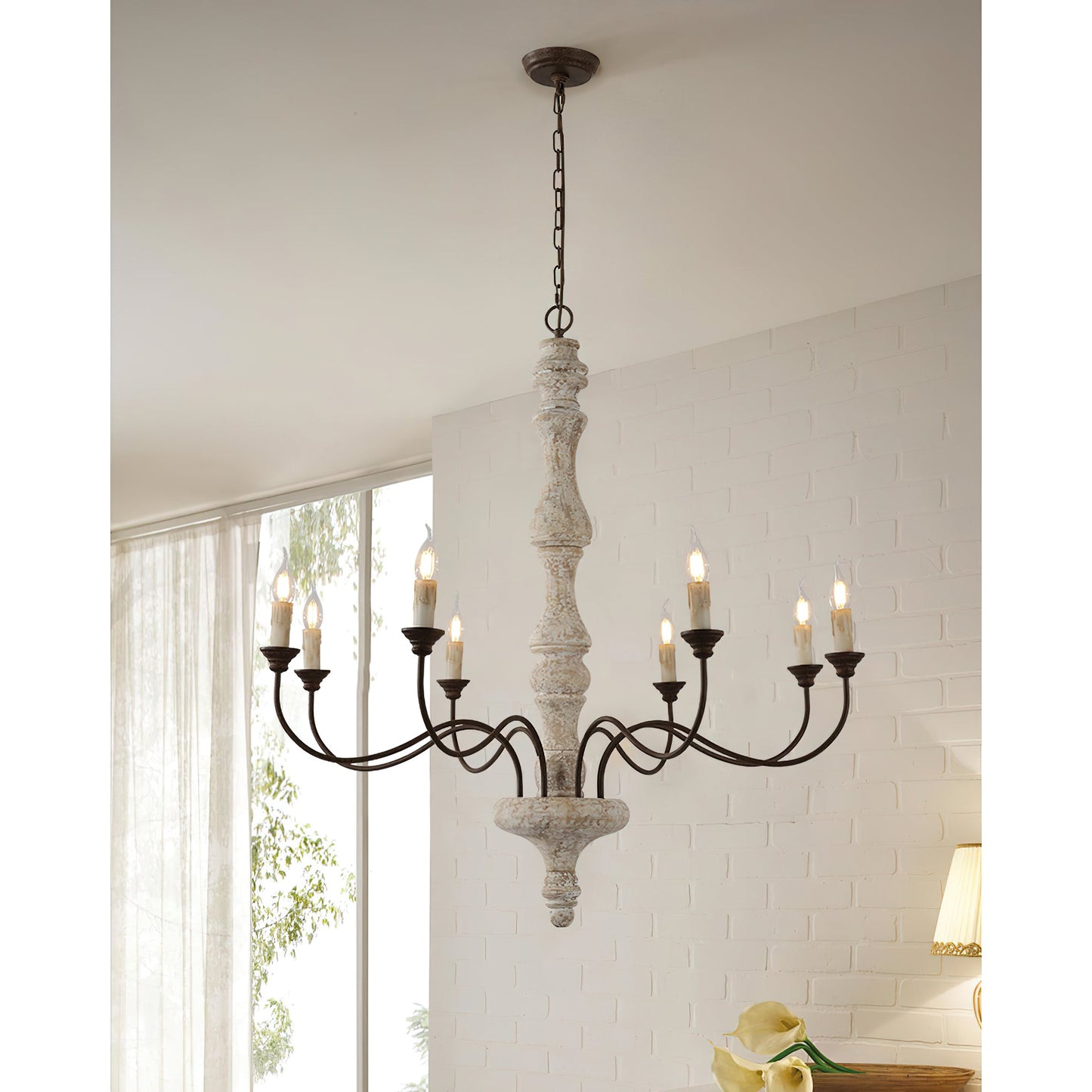 Dovan 8-Light Candle Chandelier