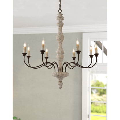 Dovan 8-Light Candle Chandelier