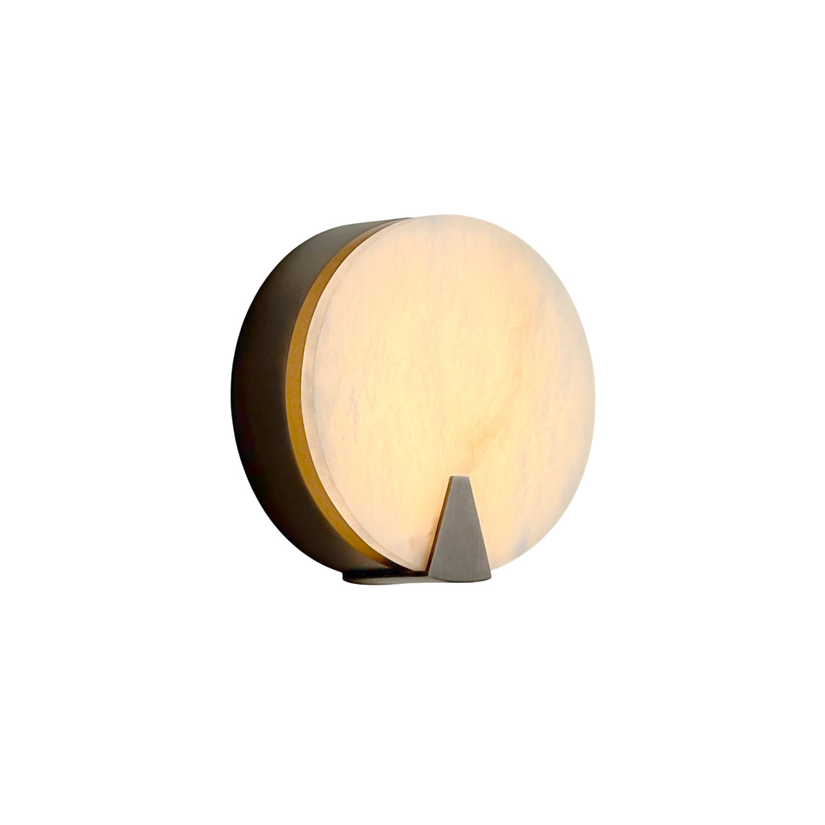 Dovan Alabaster Round Sconce