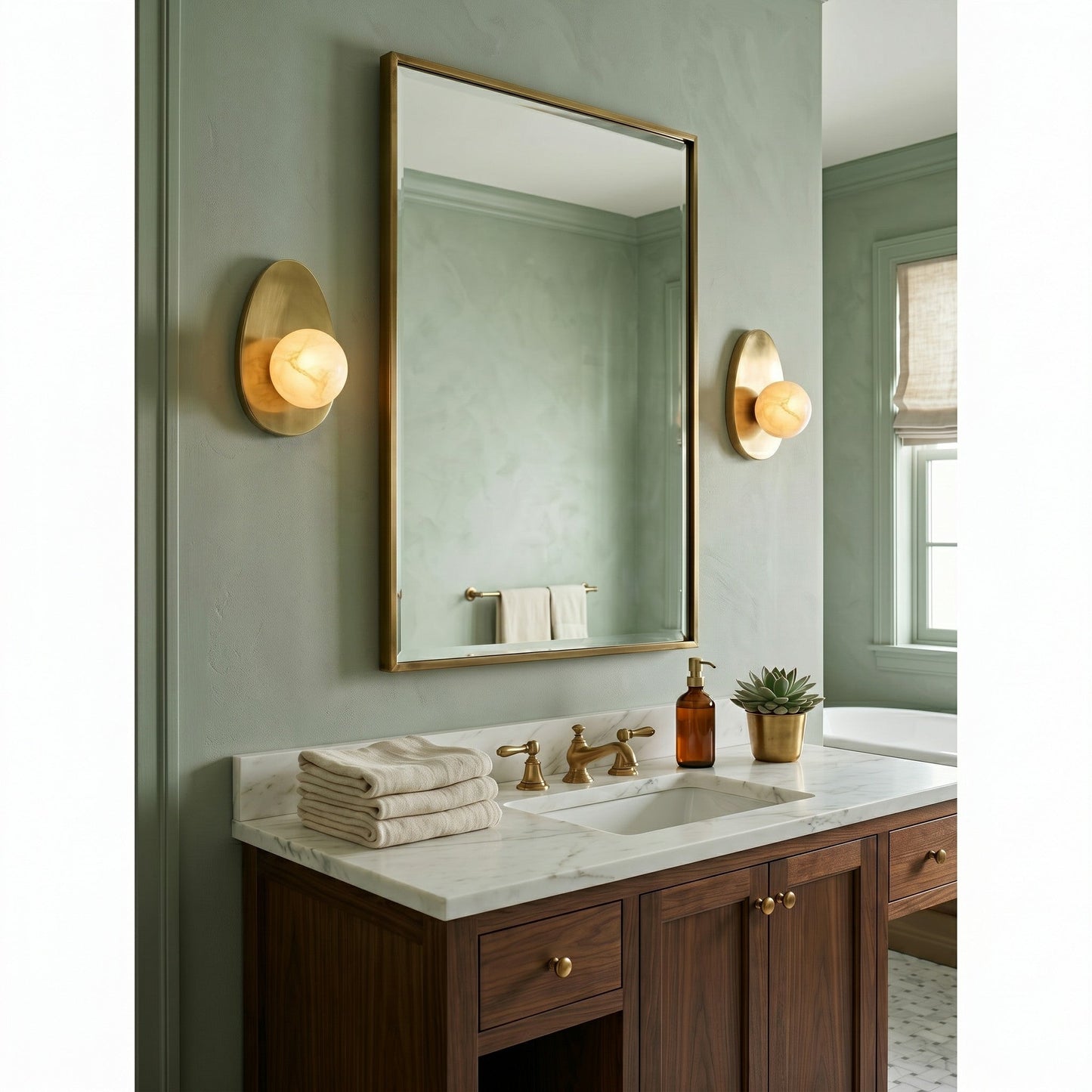Orba Alabaster Wall Sconce