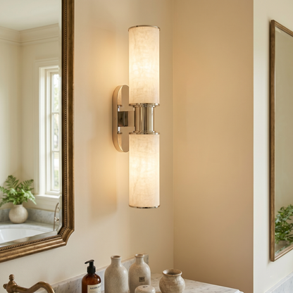 Vesia Vertical Alabaster Sconce