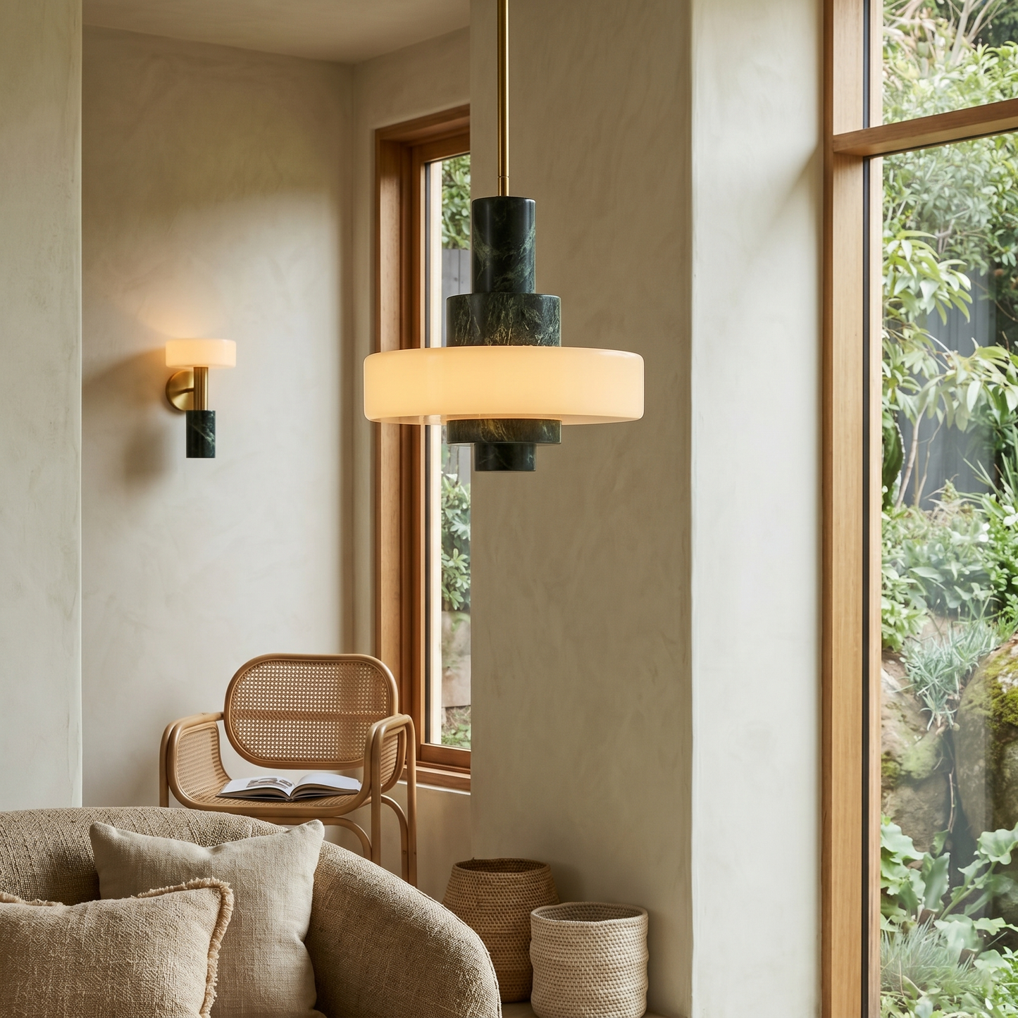 Fenika Green Marble Pendant Lamp