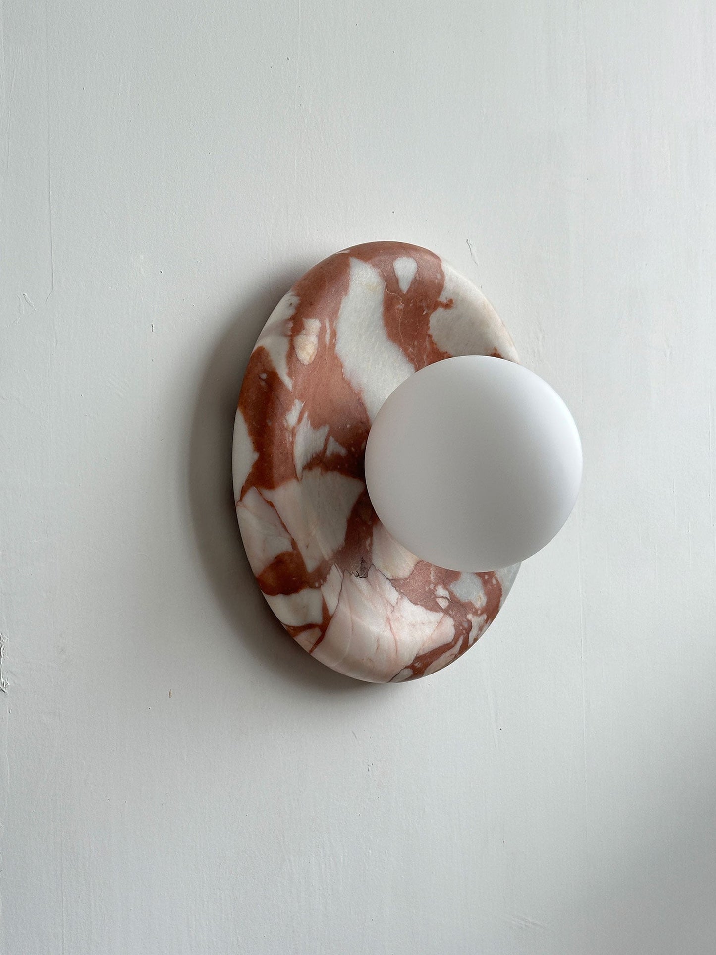 Solene Red Marble Wall Sconce