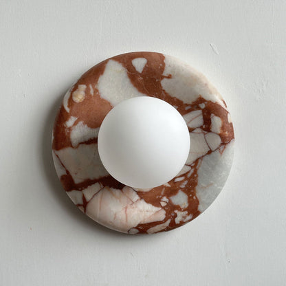 Solene Red Marble Wall Sconce