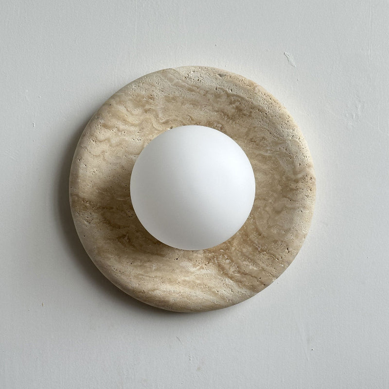 Solene Travertine Wall Sconce
