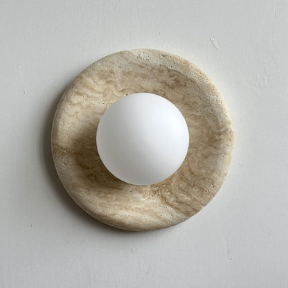 Solene Travertine Wall Sconce