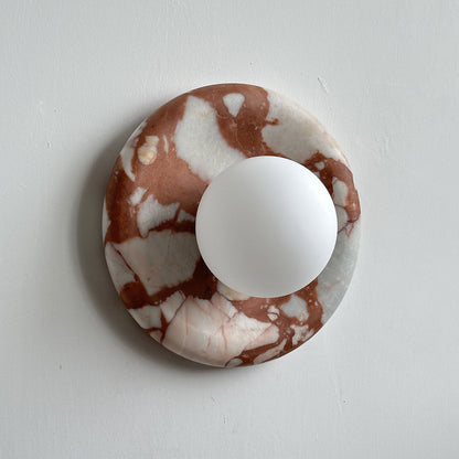 Solene Red Marble Wall Sconce